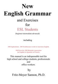 Title: New English Grammar for Esl Students, Author: Fritz-Meyer Sannon