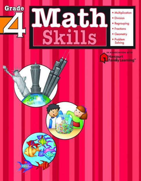 by　Kids　Barnes　Kids　Skills:　Paperback　(Flash　Math　Flash　Family　Editors,　Grade　Noble®　Harcourt　Learning)