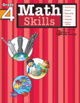 Alternative view 1 of Math Skills: Grade 4 (Flash Kids Harcourt Family Learning)