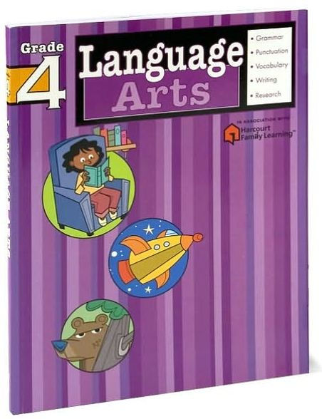 Language Arts: Grade 4 (Flash Kids Harcourt Family Learning)