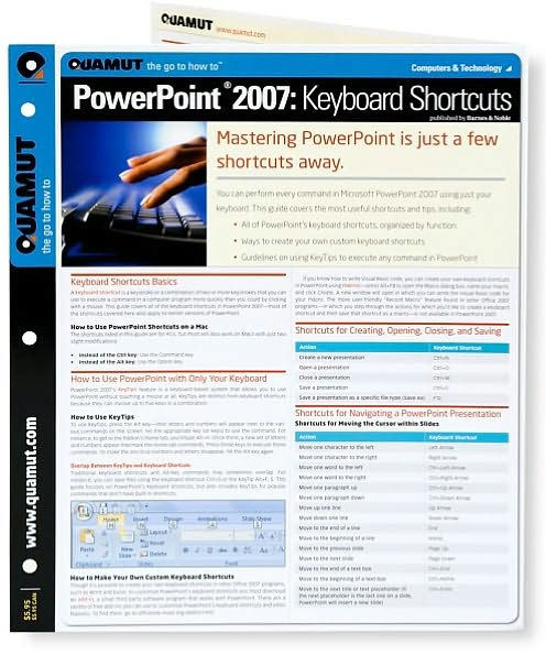 Powerpoint 2007 Keyboard Shortcuts (Quamut Series)