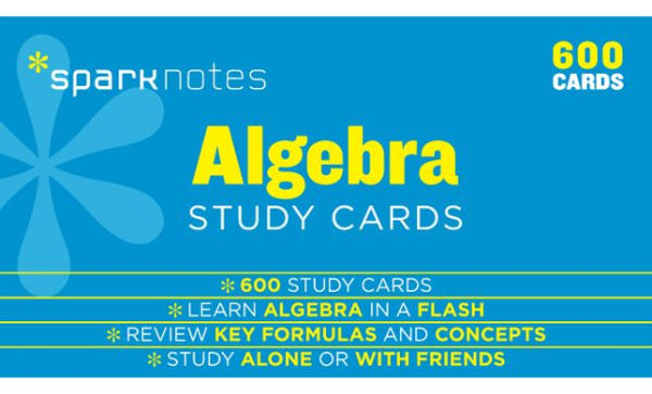 Algebra SparkNotes Study Cards