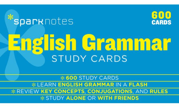 English Grammar SparkNotes Study Cards