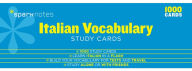 Title: Italian Vocabulary SparkNotes Study Cards, Author: SparkNotes
