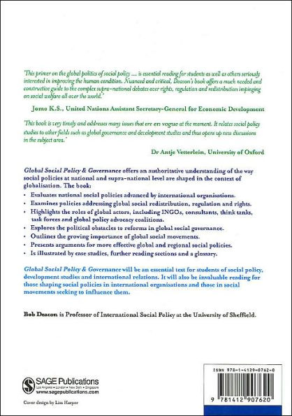 Global Social Policy and Governance / Edition 1