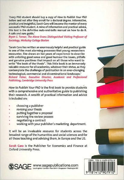 How to Publish Your PhD / Edition 1