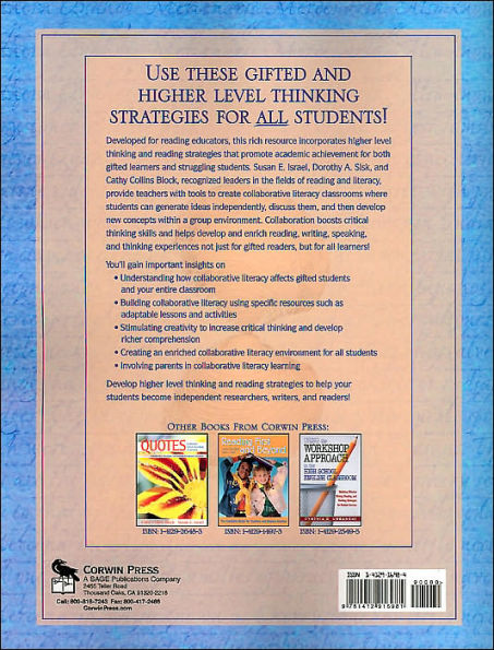 Collaborative Literacy: Using Gifted Strategies to Enrich Learning for Every Student / Edition 1