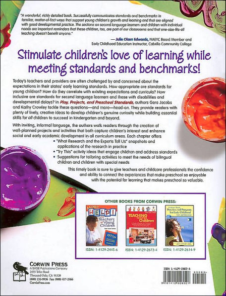 Play, Projects, and Preschool Standards: Nurturing Children's Sense of Wonder and Joy in Learning / Edition 1