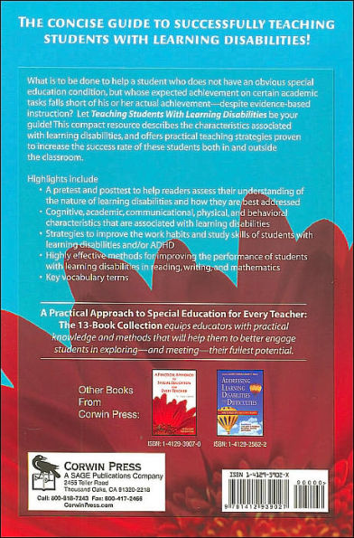 Teaching Students With Learning Disabilities: A Practical Guide for Every Teacher / Edition 1