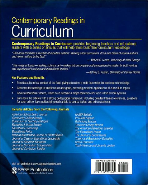 Contemporary Readings in Curriculum / Edition 1