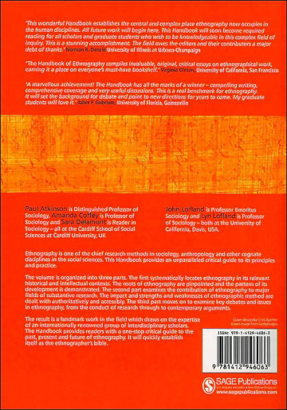 Handbook of Ethnography / Edition 1