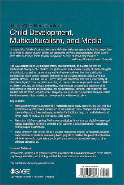 The SAGE Handbook of Child Development, Multiculturalism, and Media / Edition 1