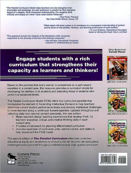 The Parallel Curriculum: A Design to Develop Learner Potential and Challenge Advanced Learners / Edition 2
