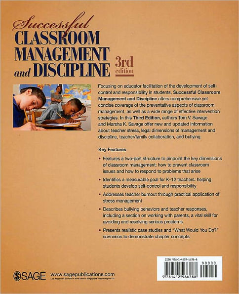 Successful Classroom Management and Discipline: Teaching Self-Control and Responsibility / Edition 3