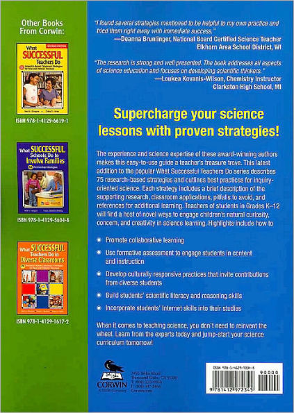 What Successful Science Teachers Do: 75 Research-Based Strategies / Edition 1