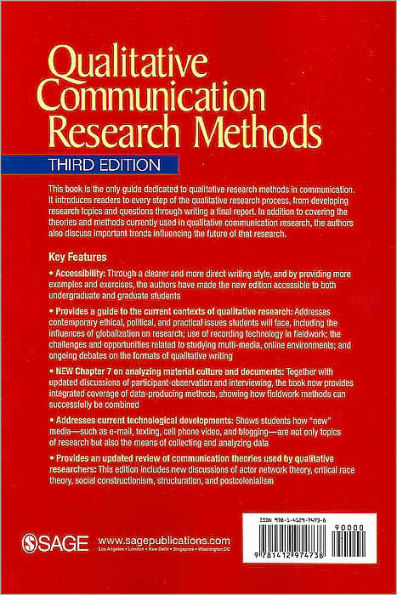 Qualitative Communication Research Methods / Edition 3