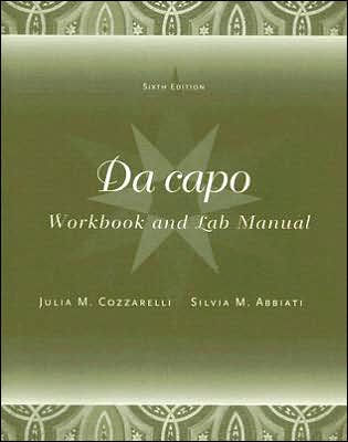 Da Capo 6th Edition Workbook For Kids