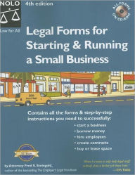 Legal Forms for Starting and Running a Small Business