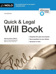 Title: Quick & Legal Will Book, Author: Denis Clifford Attorney