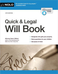 Title: Quick & Legal Will Book, Author: Denis Clifford Attorney
