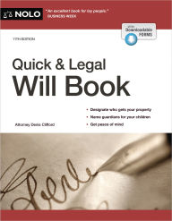Title: Quick & Legal Will Book, Author: Editors of Nolo