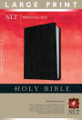 Holy Bible NLT, Personal Size Large Print edition (Red Letter, Bonded Leather, Black)