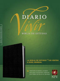 Title: Biblia de estudio del diario vivir NTV (Piel fabricada, Negro, Letra Roja), Author: Tyndale