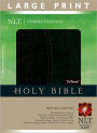 Compact Edition Bible NLT, Large Print, TuTone (Red Letter, LeatherLike, Black/Black, Indexed)