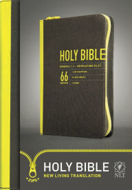 Title: Zips Bible NLT (Canvas, Charcoal/Yellow), Author: Tyndale
