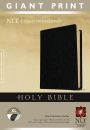 Holy Bible, Giant Print NLT (Red Letter, Imitation Leather, Black, Indexed)