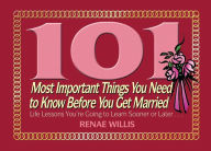 Title: 101 Most Important Things You Need to Know Before You Get Married: Life Lessons You're Going to Learn Sooner or Later..., Author: Renae Willis