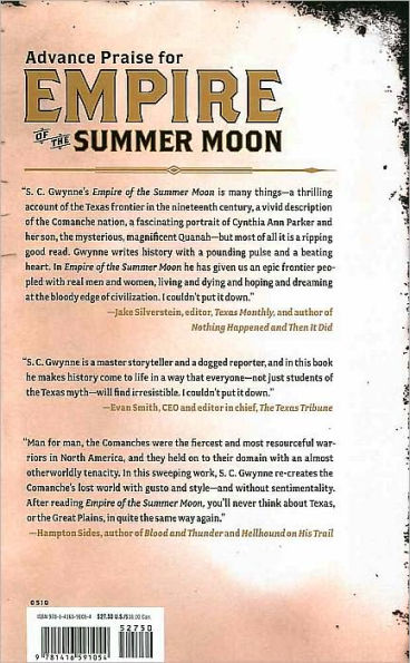 Empire of the Summer Moon: Quanah Parker and the Rise and Fall of the Comanches, the Most Powerful Indian Tribe in American History