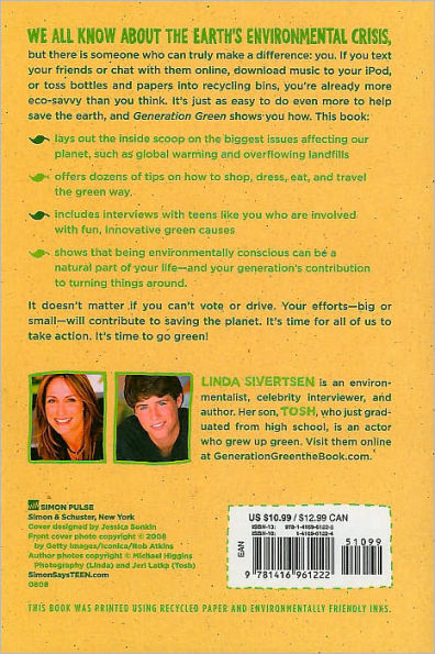 Generation Green: The Ultimate Teen Guide to Living an Eco-Friendly Life