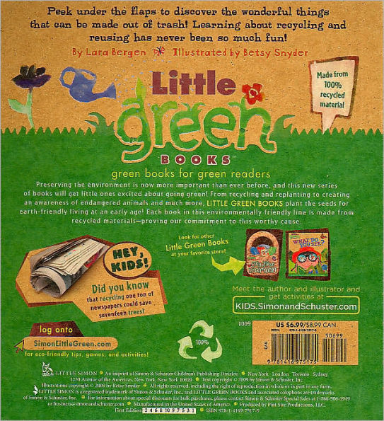Don't Throw That Away!: A Lift-the-Flap Book about Recycling and Reusing (Little Green Books Series)