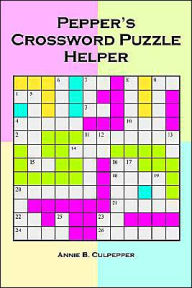 Title: Pepper's Crossword Puzzle Helper, Author: Annie B Culpepper