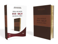 NKJV/RVR, Bilingual Bible, Leathersoft, Brown / NKJV/RVR Biblia Bilingüe, Leathersoft, Café