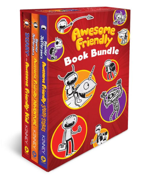 Awesome Friendly 3-Book Hardcover Gift Set: Diary of an Awesome Friendly Kid, Rowley Jefferson's Awesome Friendly Adventure, and Rowley Jefferson's Awesome Friendly Spooky Stories