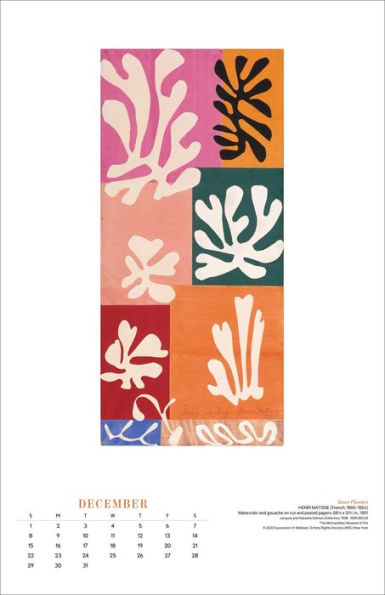 Matisse 2024 Poster Wall Calendar