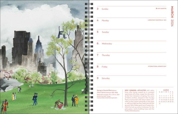New York in Art 12-Month 2024 Deluxe Engagement Calendar