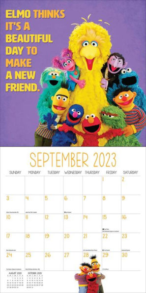 Sesame Street Elmo Loves You 16-Month 2023-2024 Wall Calendar: September 2023-December 2024