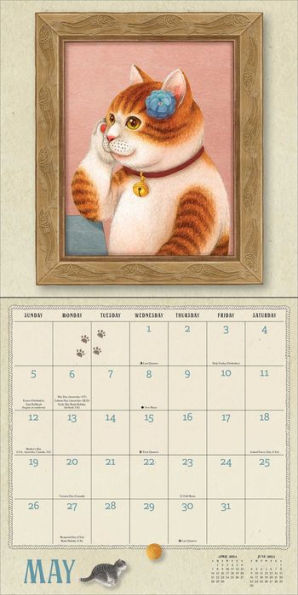 Meowsterpieces 2024 Wall Calendar