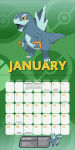 Alternative view 3 of 2026 Pokemon Mini Wall Calendar