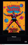 Alternative view 10 of 2026 Marvel Classic Black Light Poster Calendar with 12 Frameable Prints