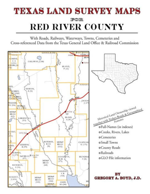 Texas Land Survey Maps For Red River County By Gregory A Boyd Jd 1396