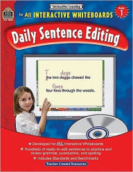 Title: Interactive Learning: Daily Sentence Editing, Grade 1 (bk w/CD), Author: Teacher Created Resources