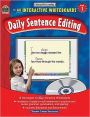 Interactive Learning: Daily Sentence Editing, Grade 1 (bk w/CD)