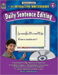 Title: Interactive Learning: Daily Sentence Editing, Grade 6 (bk w/CD), Author: Teacher Created Resources