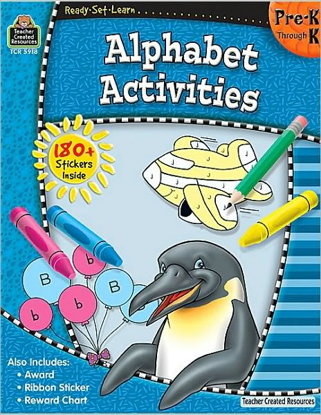Alphabet Activities: Pre K by Teacher Created Resources, Paperback