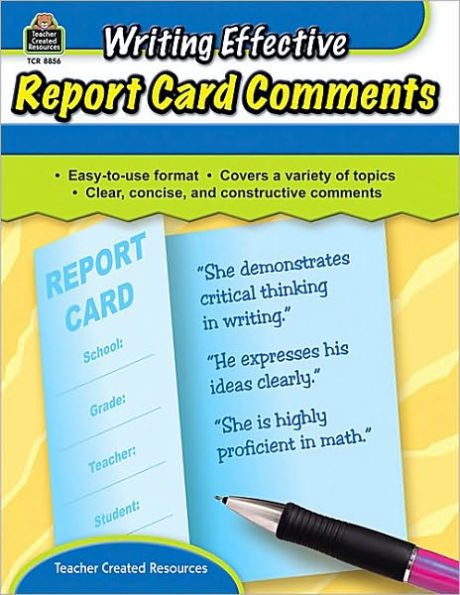 Writing Effective Report Card Comments