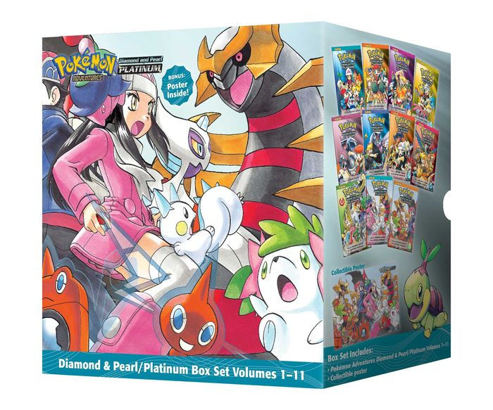 VideoGameArt&Tidbits on X: Pokémon Adventures: Diamond and Pearl Platinum  Vol 1 - cover artwork and art assets that make up the composition.   / X